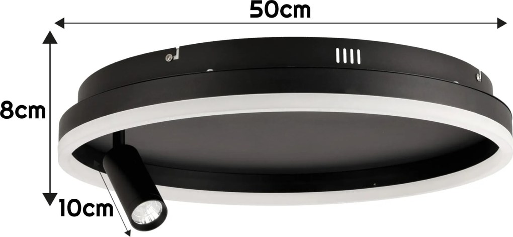 BERGE LED stropné svietidlo IDAHO 64W + diaľkové ovládanie