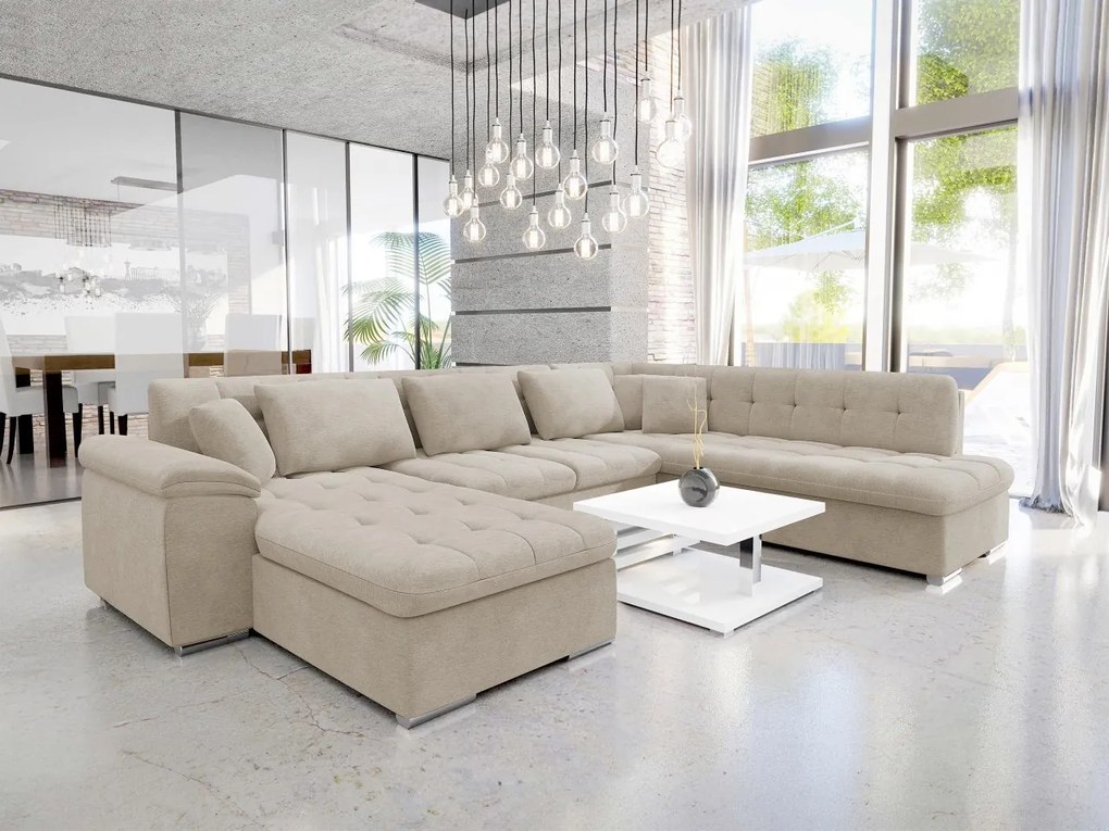 Rohová sedačka Tony s funkciou spania, Dostupné poťahy: Nazar 225.02, Strana: Ľavá - U