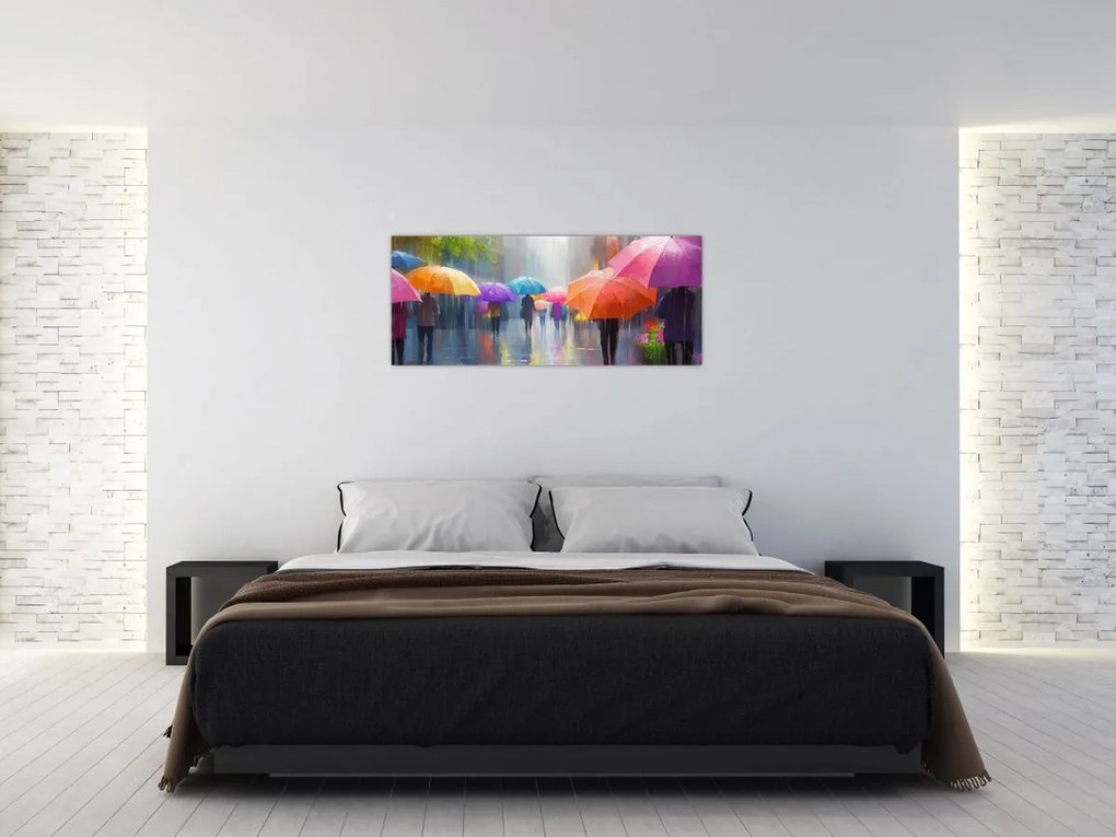 Obraz - Daždivý deň (120x50 cm)
