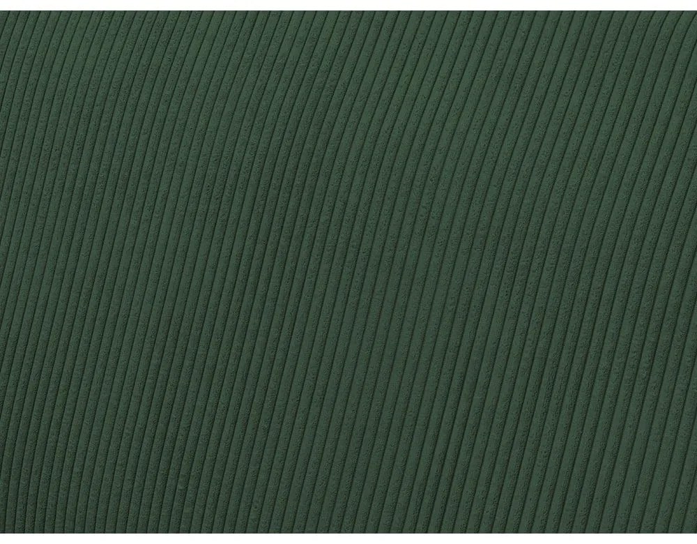 Zelená menčestrová rozkladacia/s úložným priestorom rohová pohovka Voltaire – Bobochic Paris