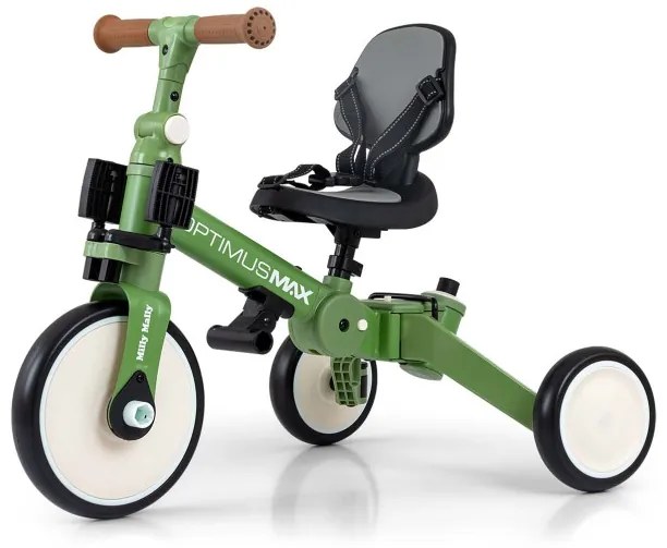 Detská trojkolka Optimus Max 5v1 zelená