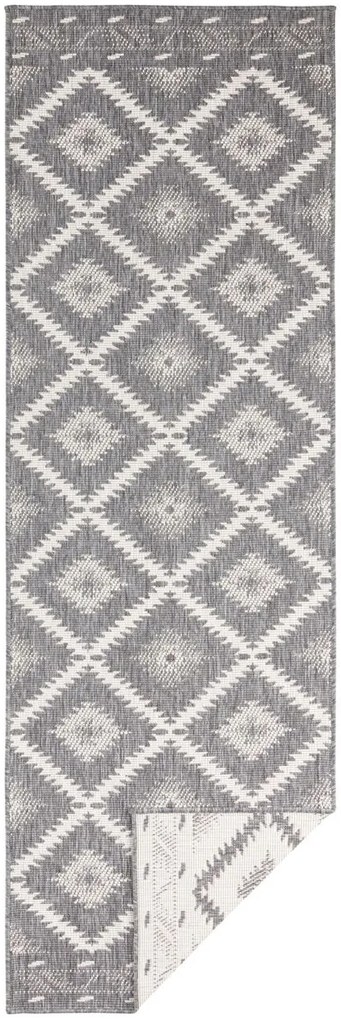 Kusový koberec Twin Supreme 103428 Malibu grey creme – na von aj na doma, 200x290, šedá, chodba / predsieň, Hanse Home