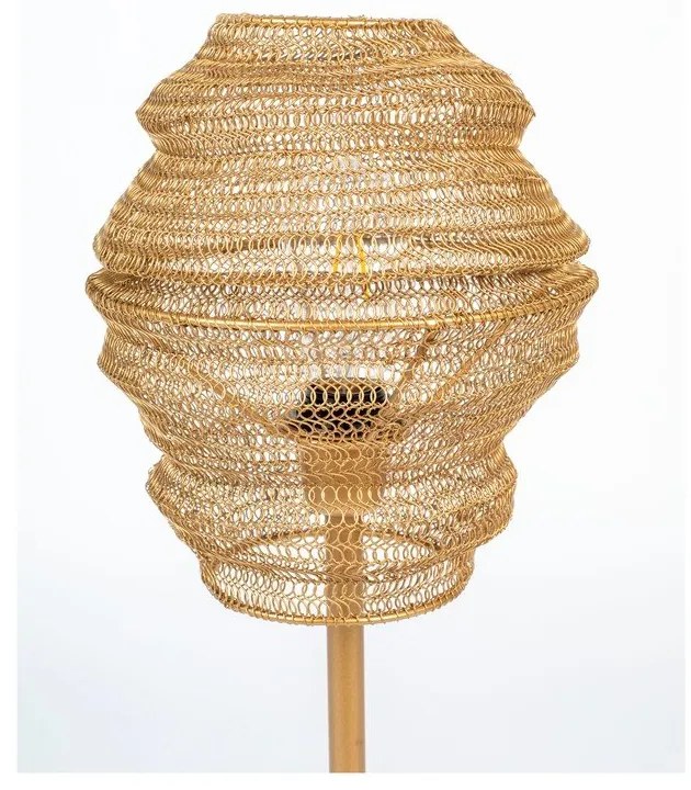 Stolová lampa v zlatej farbe White Label Lena