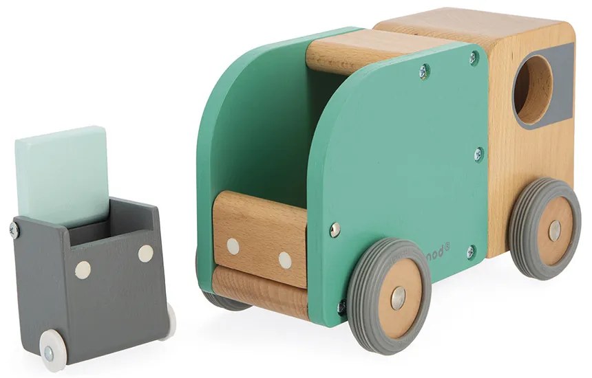 Drevené auto Bolid - Smetiari