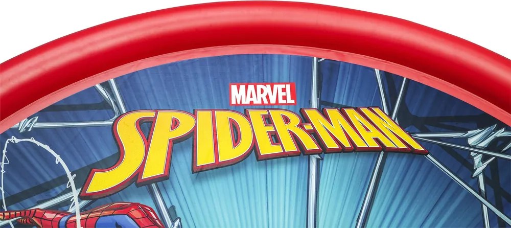 LEAN Nafukovacia podložka s fontánou do bazéna Spiderman 165 cm