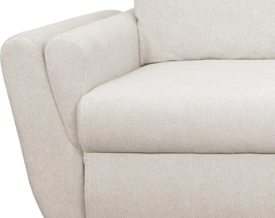 Rohová sedačka Helvetius, krémová látka