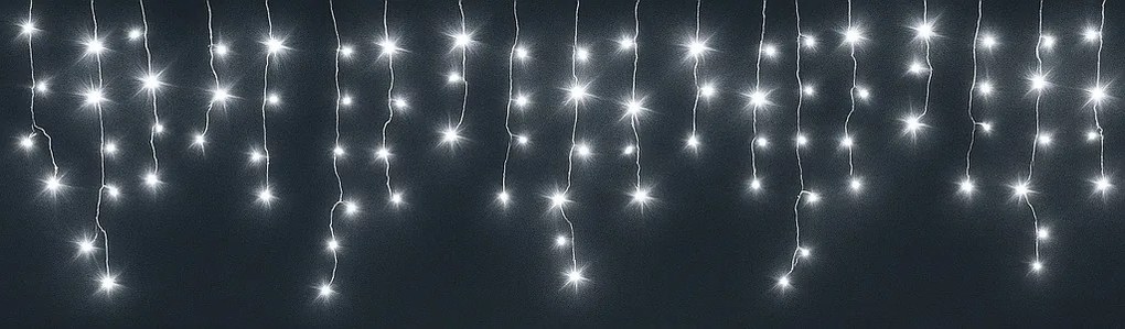 Vianočné svetielka LED záclona FLASH studená biela 1000 LED