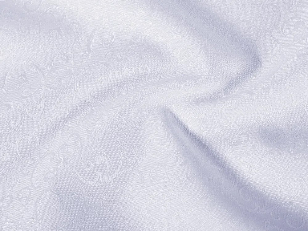 Biante Teflónový obdĺžnikový obrus TF-078 Ornamenty - studená biela 100x140 cm