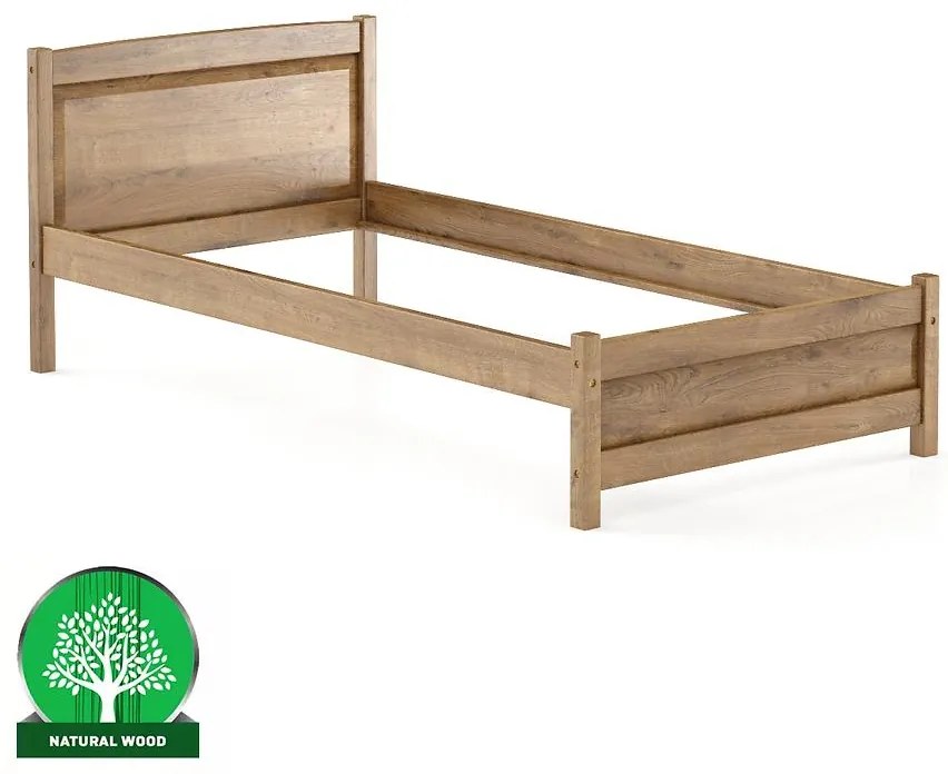 Posteľ borovica LK125–100x200 dub