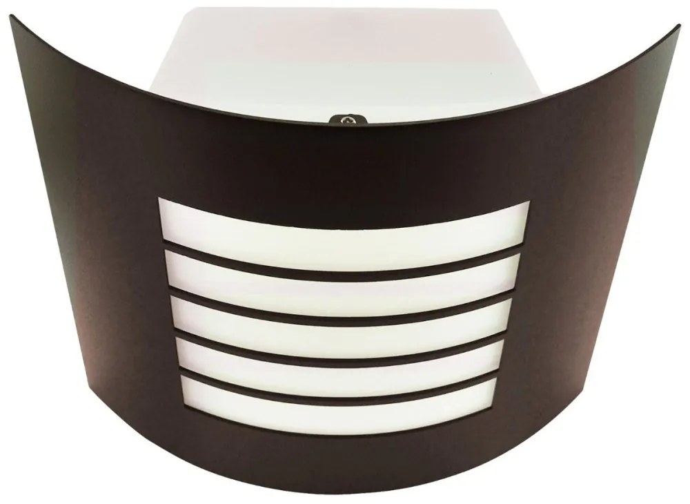 LED záhradný plafón E27 Safon GOLDLUX (Polux) steel coffe brown