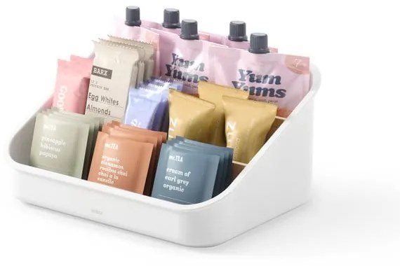Biely plastový kúpeľňový organizér na kozmetiku Bellwood - Umbra