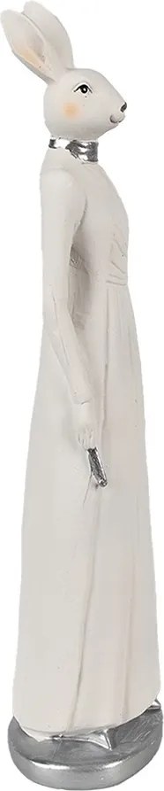 Dekorácia králičia dáma v šatách - 8*7*28 cm
