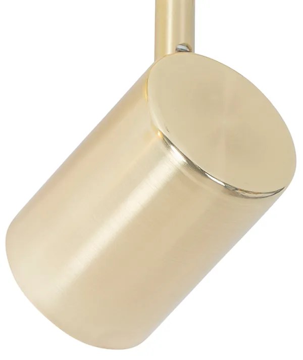 Moderné stropné svietidlo mosadzné 2-žiarovkové nastaviteľné - Jeana