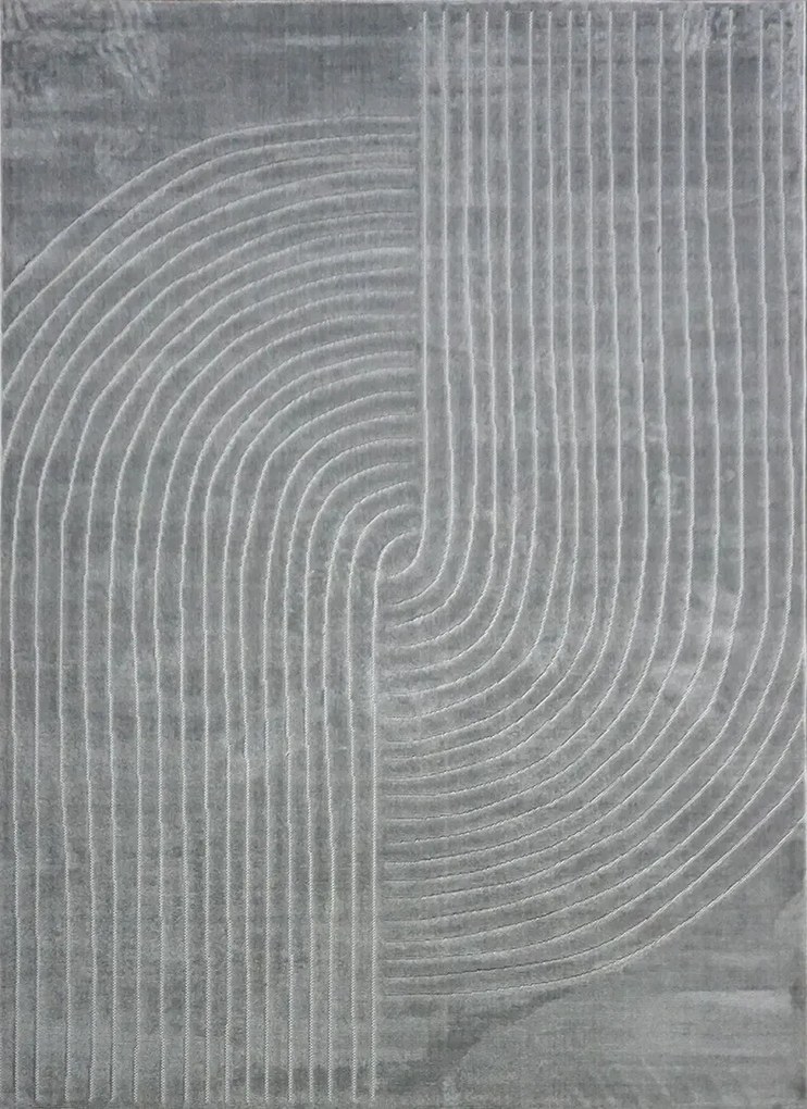BE Koberec Kolekcia Zen Garden 2403 GREY – sivý obdĺžnikový Rozmer: 140x190 cm