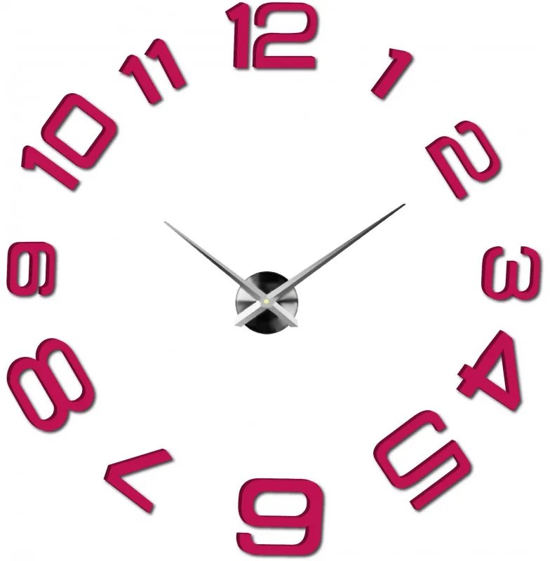 Moderné nalepovacie nástenné hodiny | 3D hodiny 12S053-Wanduhr HEU-