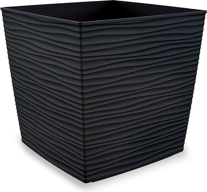 Kvetináč Aurora Cube 30x30x29 antracyt