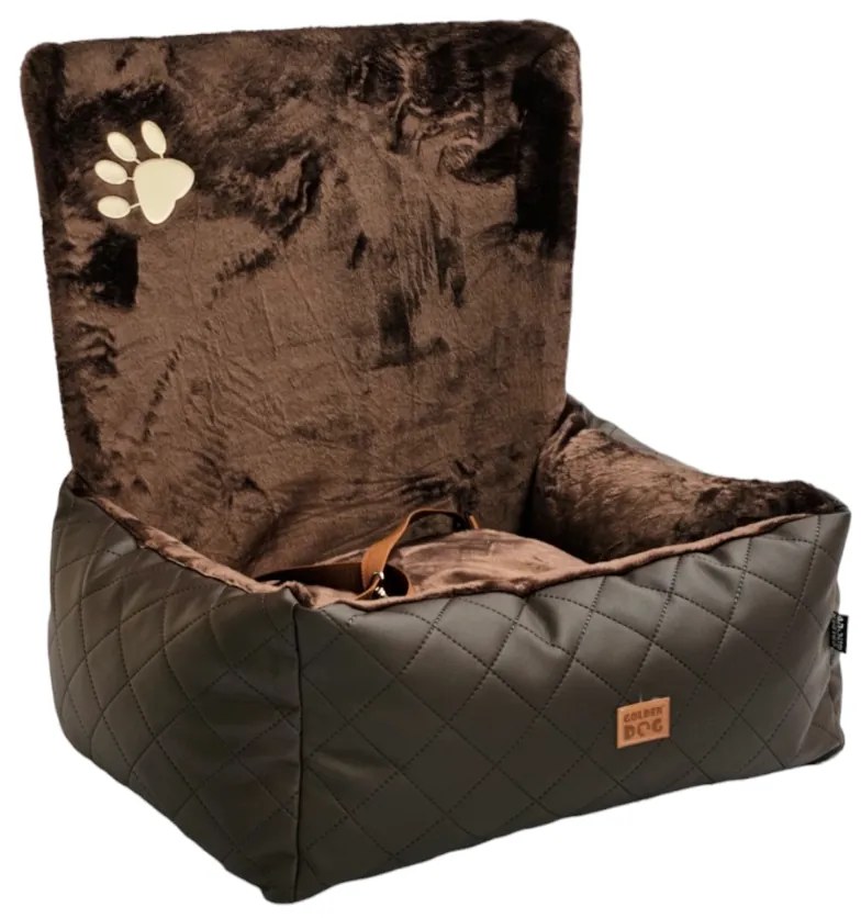 Golden Dog Autosedačka pre psa Golden dog S/M - hnedá