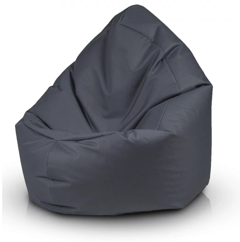 Sedací vak Zac – tmavosivý 85×85 cm | 270 l | Polyester Farba: NC16 - Sivá tmavá (Polyester)