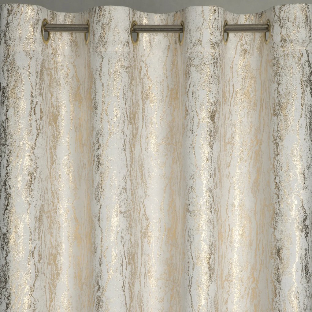 ZATEMŇOVACÍ ZÁVES NA KRÚŽKOCH ELISE 140X250 CM BIELA