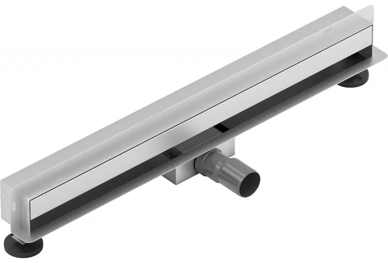 Mexen Flat nerezový sprchový žľab na stenu 50 cm vzor WALL, 1030050