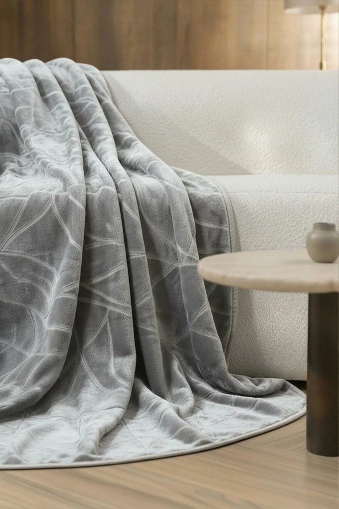 Deka LIV RAZENÝ sivá Rozmer: 200x220 cm
