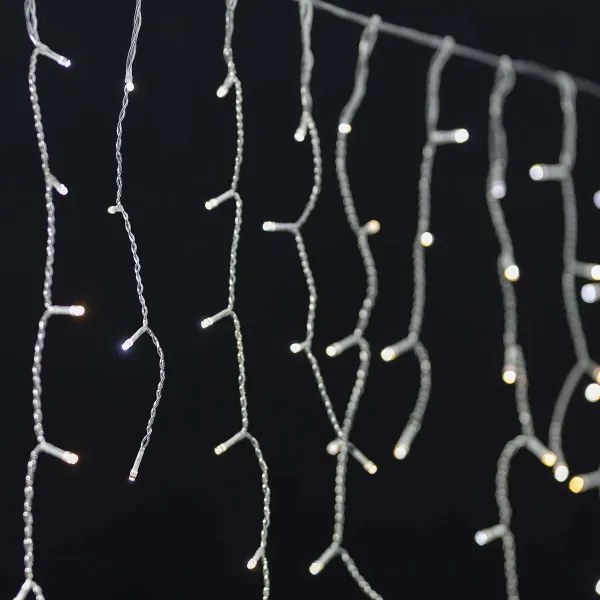 Nedis WIFILXC03W250 - LED Vianočný záves 240xLED/8 funkcií 8m IP65 Wi-Fi Tuya