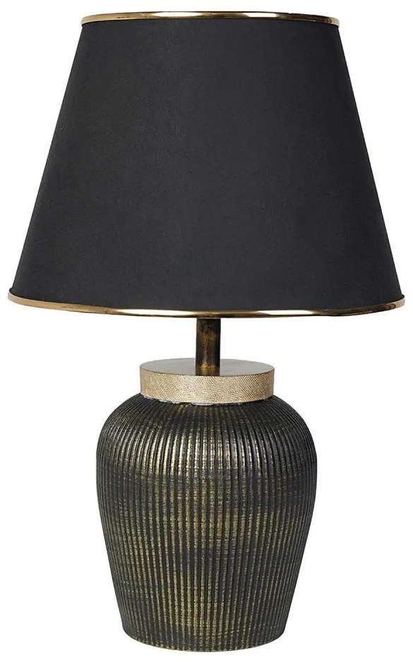 Stolná lampa RAMZES 1xE27/40W/230V čierna/zlatá