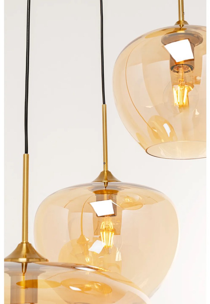 Amber závesná lampa Ø45 cm zelená