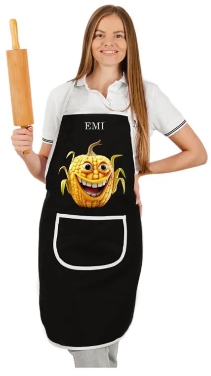 Kuchynská zástera Corny EMI, biela