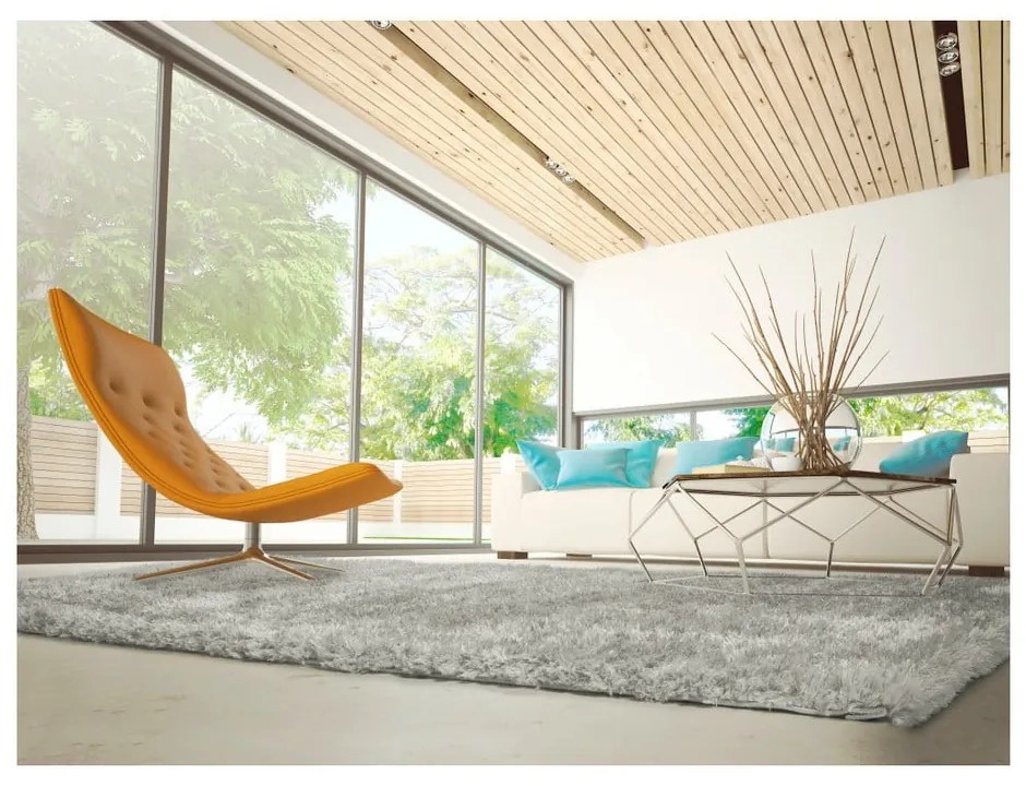 Sivý koberec vhodný aj do exteriéru Universal Aloe Liso, 140 × 200 cm