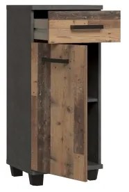 Kúpeľňová skrinka VENOM antracit/hnedá