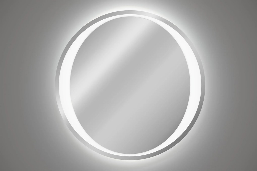 Comad Závesné zrkadlo s LED osvetlením Aurelia ⌀80 cm