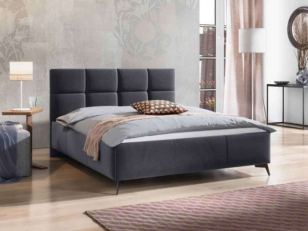 Čalúnená posteľ s kontajnerom Widans, Dostupné poťahy: Fresh 11, Rozmer postele: 160x200