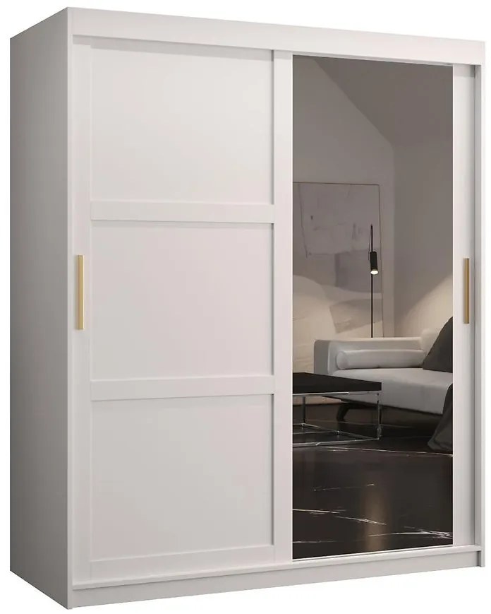 Skriňa Amiro 2 150 biely/biely