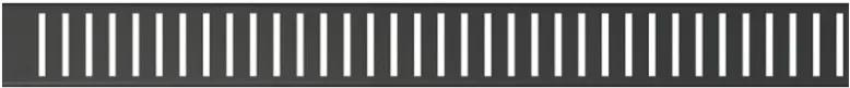 ALCAPLAST Rošt pre líniový podlahový žľab 850mm, čierna-mat PURE-850BLACK