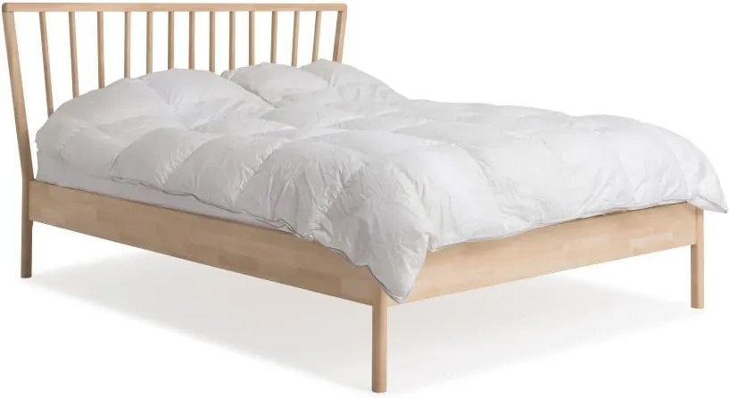Ručne vyrábaná posteľ z masívneho brezového dreva Kiteen Melodia, 160 × 200 cm