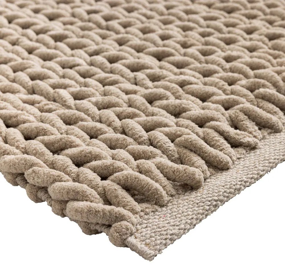 Svetlohnedá kúpeľňová predložka 50x80 cm Ariel – douceur d'intérieur