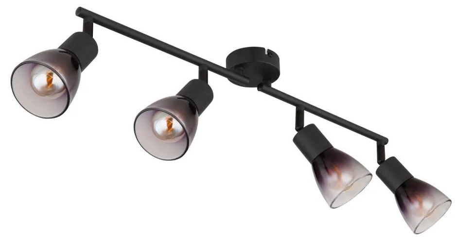 Globo 54312-4 - Bodové svietidlo SATELLA 4xE14/25W/230V čierna