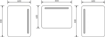 Nimco LED zrkadlo 800x600 - ZP 2003