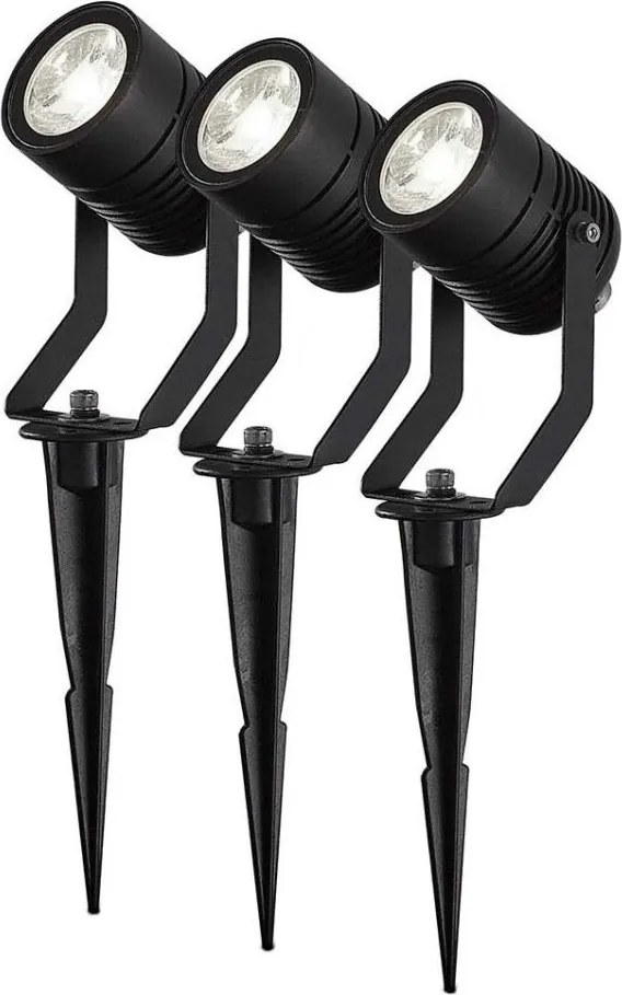 Nedis ZBLOS10RGBW3-SADA 3x LED RGBW stmievateľné vonkajšie svietidlo LED/3W/230V IP65 Wi-Fi Tuya