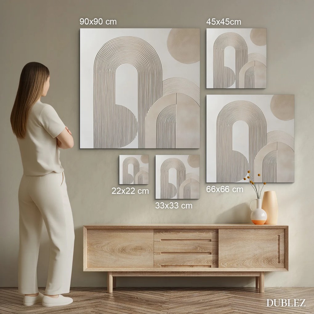 DUBLEZ | Štrukturovaný obraz z dreva - Oblúk | UV potlač, Premium