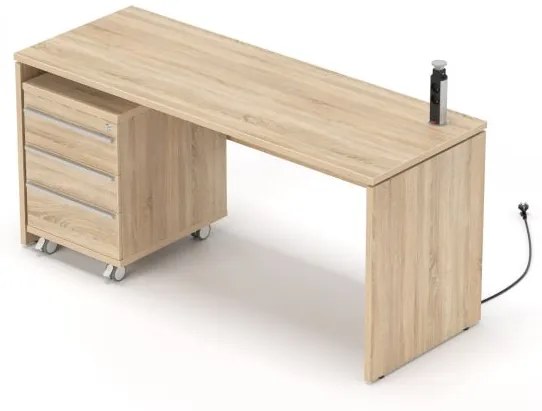kancelársky stôl, REA PLAY, RP-SPD-1600, dub vicenza