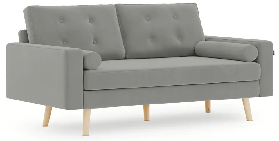 Sivá 3miestna pohovka MANDI VELVET