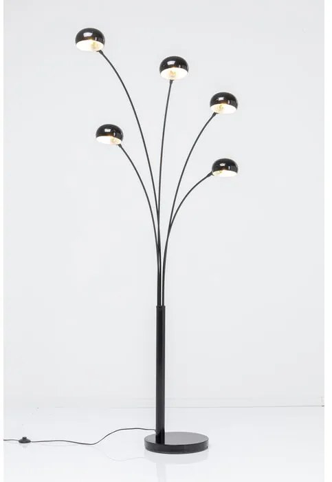 InternetovaZahrada - Kare Design Stojacia lampa Five Fingers - čierna matná