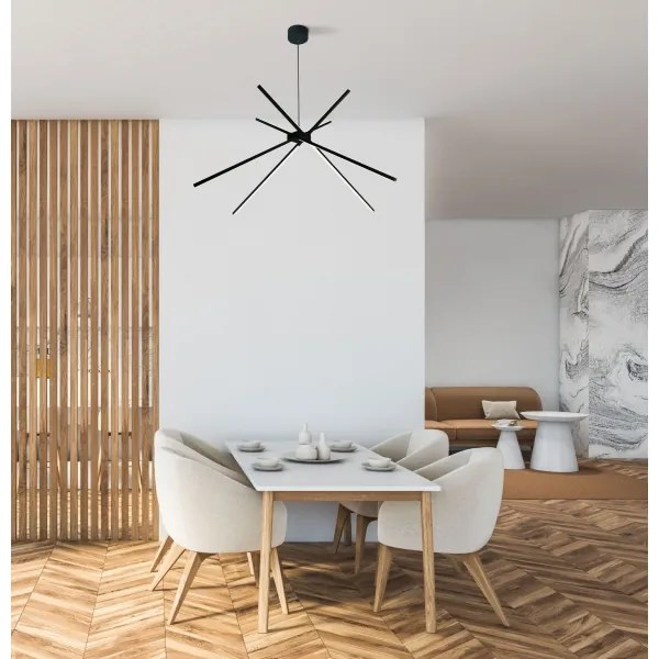 MAXLIGHT P0412 - LED Luster na lanku SPIDER LED/33W/230V čierna