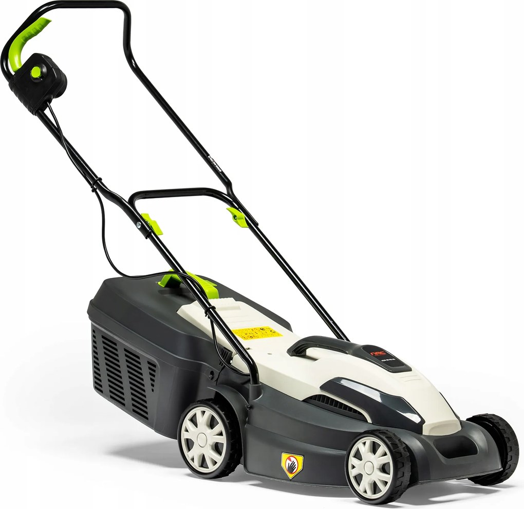 Ľahká Elektrická Kosačka Nac Kôš 35 L 34 CM 1400 W Vyhadzovanie Zadného Koša