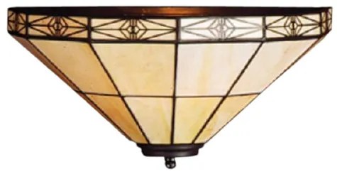 Vitrážové nástenné svietidlo kolekcia CREAM 34 cm