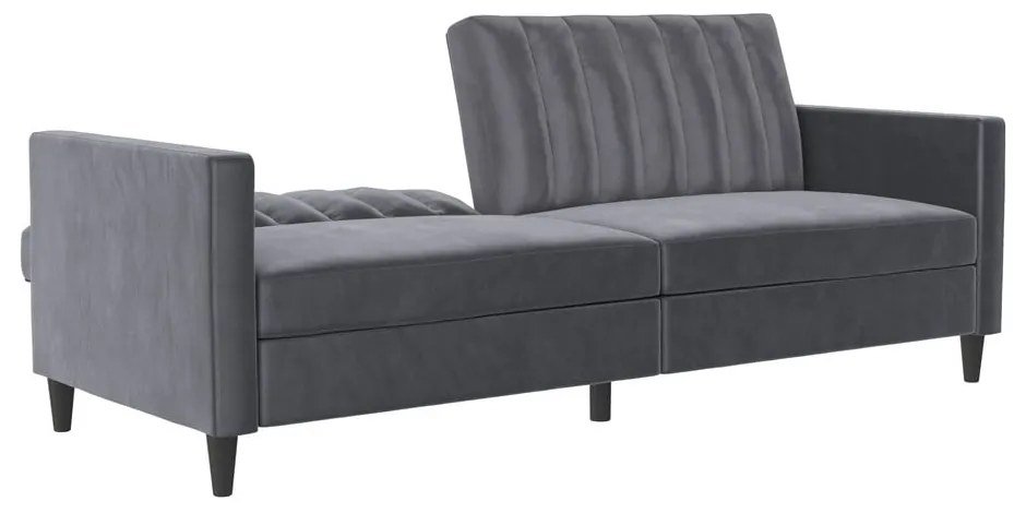 Sivá zamatová pohovka 207 cm Celine – Støraa