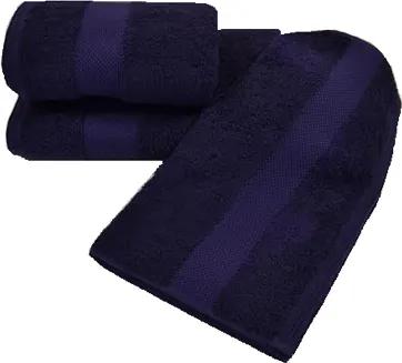 Soft Cotton Luxusný malý uterák DELUXE 32x50cm z Modalu Tmavo modrá  (slivka)