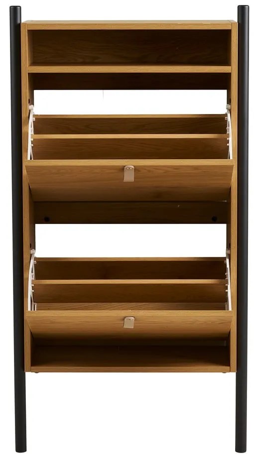 Výklopná skrinka na topánky v dekore duba v prírodnej farbe 62x118x26 cm Barco – House Nordic